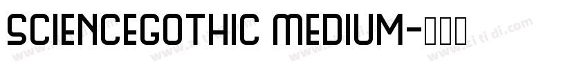 ScienceGothic Medium字体转换